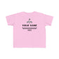 Personalized Name and Number Toddler's Fine Jersey Tee