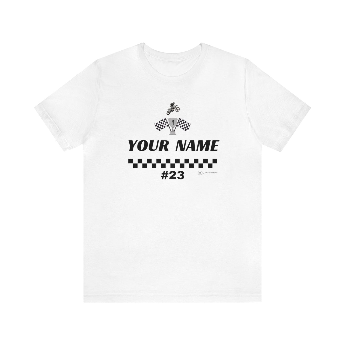 Personalized Name and Number Jersey Short Sleeve Tee